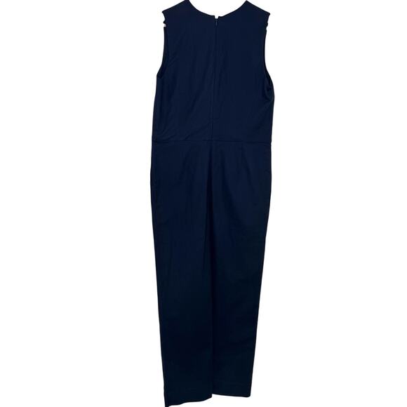 NWOT Everlane The Structured Cotton Jumpsuit in Navy Blue size 4 - Picture 3 of 5
